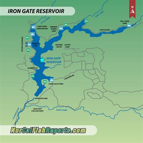 Iron Gate Reservoir Fish Reports And Map