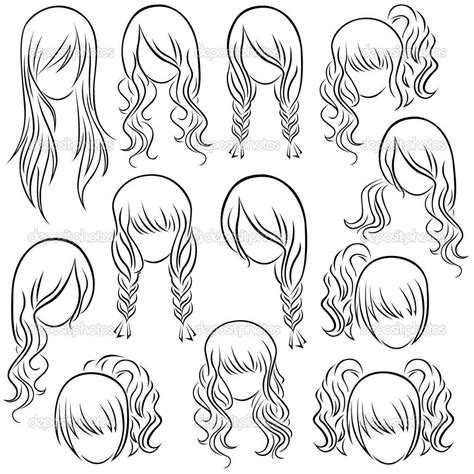 Drawing Hairstyles For Your Characters Dibujos De Peinados Cabello