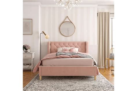 Little Seeds Monarch Hill Ambrosia Pink Full Upholstered Bed Ashley