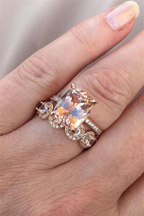 Each of these rings can be modified for any diamond shape or size. 36 Cheap And Stylish Morganite Engagement Rings | Oh So ...