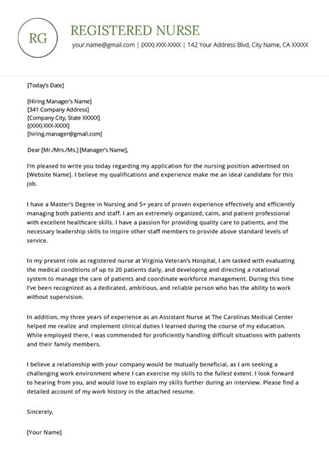 Online resume builder makes it fast & easy to create a resume that will get you hired. Nursing Resume Cover Letter ~ Thankyou Letter