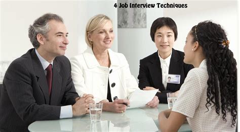 4 Job Interview Techniques Top Schools In The Usa