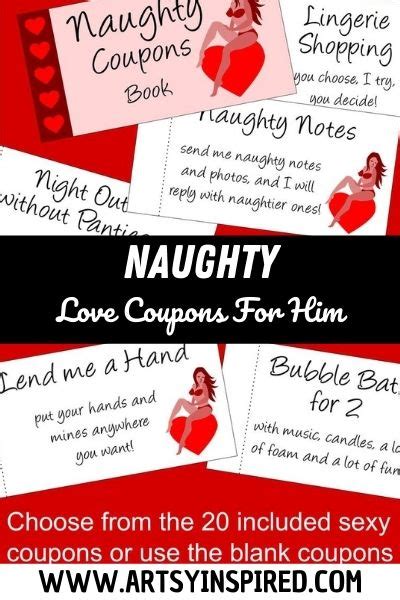 Printable Love Coupons For Him Naughty And Sexy Ideas Artsyinspired