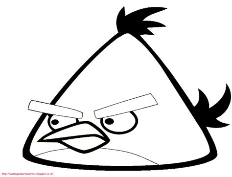 Gambar Angry Birds Printable Coloring Pages 08 Gambar Mewarnai Bird Di