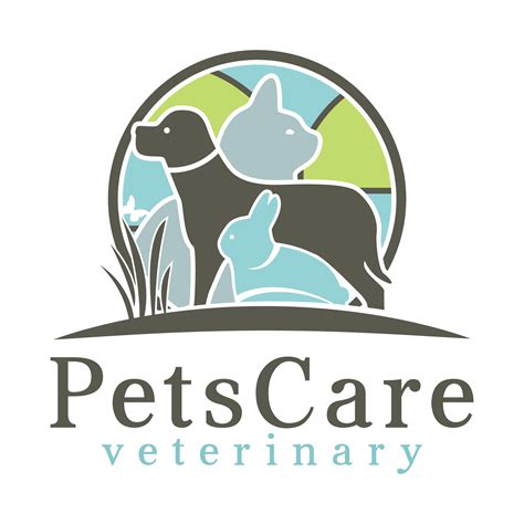 Veterinary Dog Cat And Bunny Silhouette Pet Logo Pet Care Logo