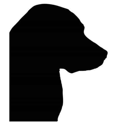 Labrador Head Silhouette At Getdrawings Free Download