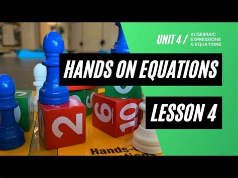 Hands On Equations Lesson Youtube