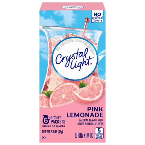 Save On Crystal Light Pitcher Packets Drink Mix Pink Lemonade 6 Ct