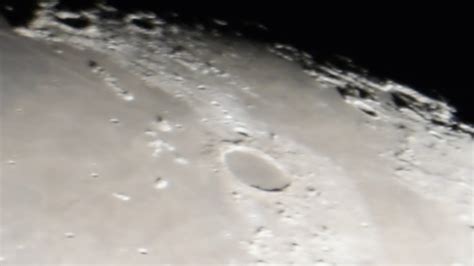 Lunar Surface Clear Footage With A 14 Inch Hd Telescope Youtube