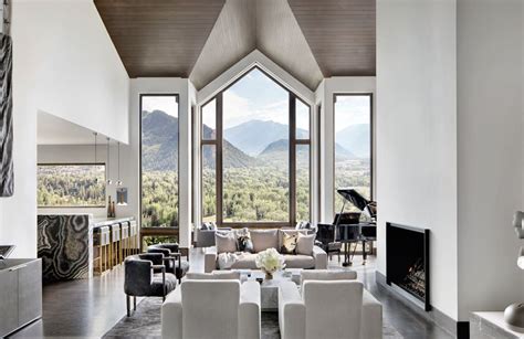 An Aspen Home Showcases Bold Taste Mountain Views Luxe Interiors