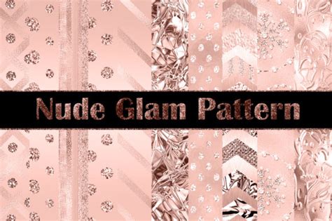 Nude Glam Luxury Pattern Digital Papers Graphic By Sugamiart Creative