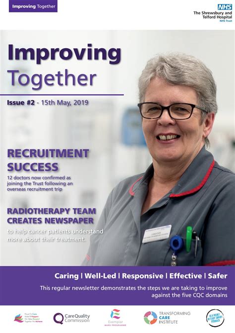 improving together may 2019 by the shrewsbury and telford hospital nhs trust issuu
