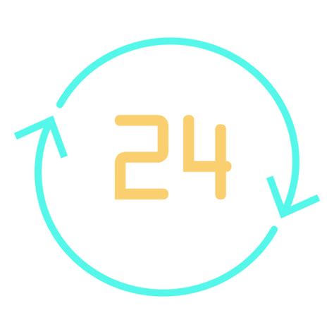 Circular Arrows Number 24 Icon Transparent Png And Svg Vector File