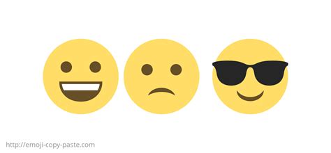 😃🙁 Copy Paste Smiley Emojis