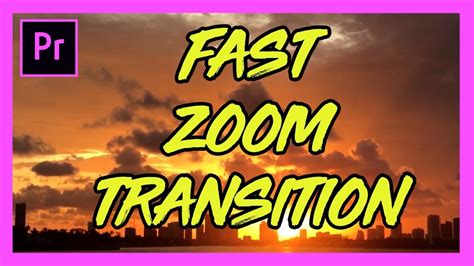 This transition is built on top of premier pro's smooth transitions zoom effects. Fast Zoom Transition Tutorial - Adobe Premiere Pro 2017 ...