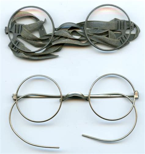 case set of german wwii eyeglasses one pair is designed to be worn with a gas mask the second