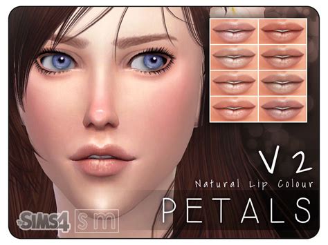 Petals V2 Natural Lip Colour W Teeth Mandf The Sims 4 Catalog
