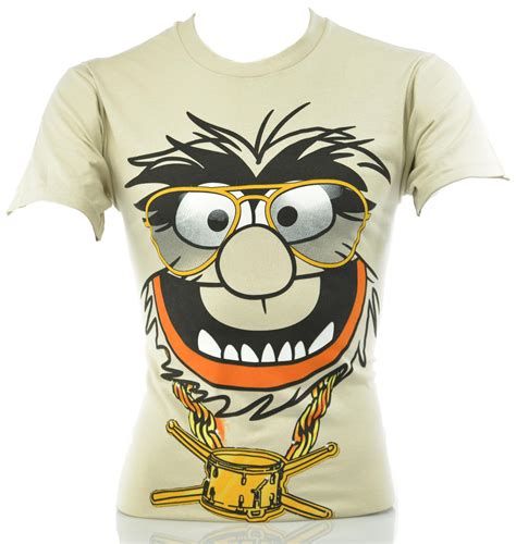 The Muppets Muppet Show Kermit Animal Mens Vintage T Shirt Multiple