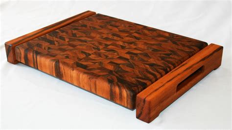 Hand Crafted Tigerwood End Grain Cutting Board By Carolina Wood Designs