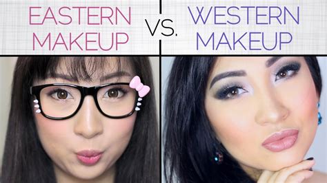 eastern vs western makeup look youtube