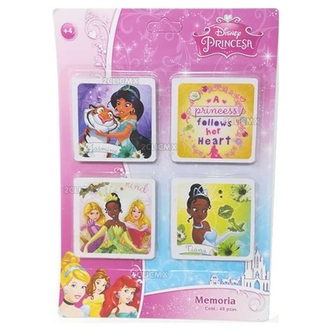 Juegos De Mesa Memorama Princesas Disney 48 Piezas 2500 En Mercado
