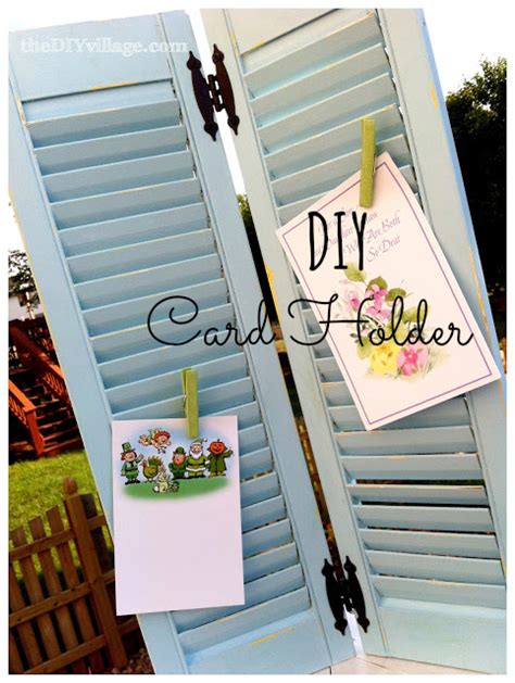 Maybe you would like to learn more about one of these? Use Shutters To Display Greeting Cards - Practically Functional
