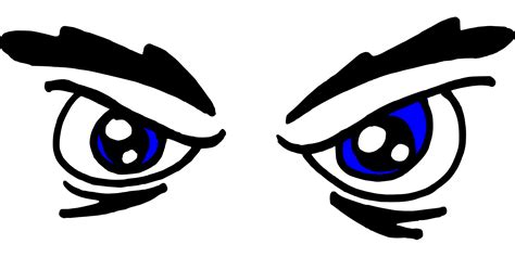 Angry Eyes As A Drawing Free Image Download