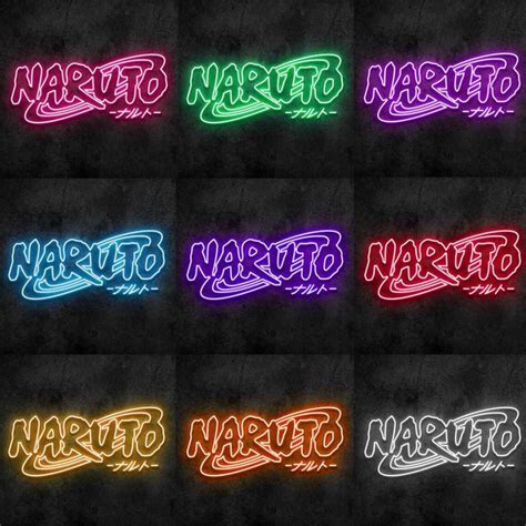 Naruto Neon Sign Naruto Neon Led Sign Customized Neon Led Etsy