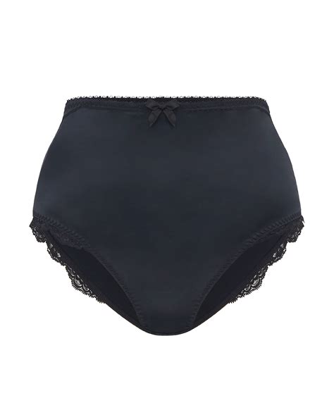 sloane high waisted brief in black black by agent provocateur all lingerie