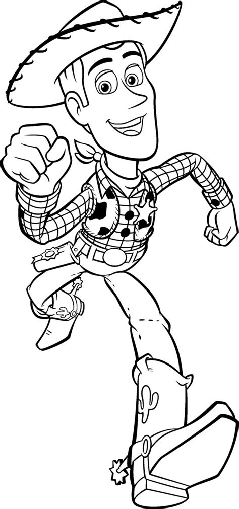 Coloriage Woody dessin animé dessin gratuit à imprimer