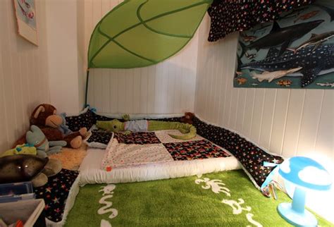 They're easy to move, so you can make anywhere a little cosier. Yep, my kid still sleeps in a closet: our post-crib sleeping solution | Offbeat Home & Life