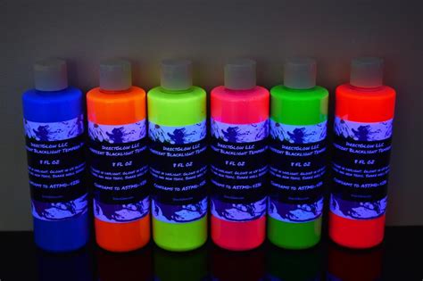 Directglow Uv Blacklight Reactive Fluorescent Tempera Party Paint 6