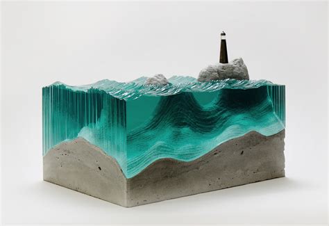 Incredible Glass Sculptures Layered To Look Like Ocean Waves