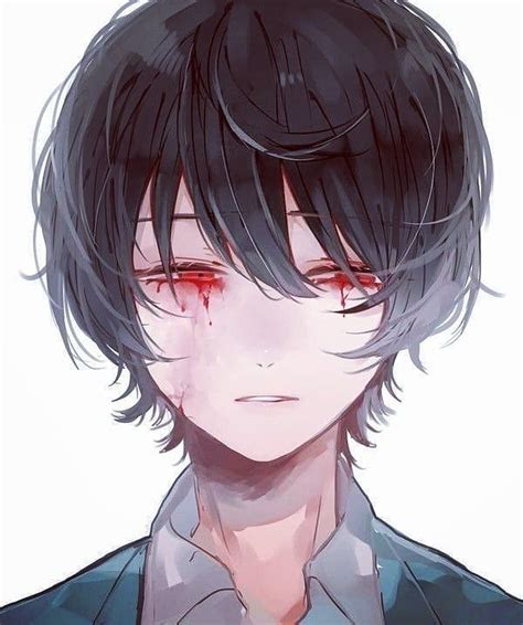 Anime Boy With Hair Covering Both Eyes Anime Boy Grey Eyes