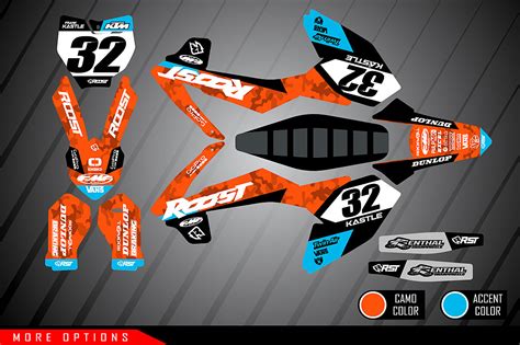 Roost Mx Motocross Graphics Double Up Graphics For Ktm