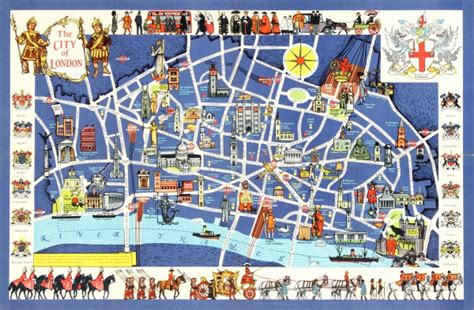 Unique london map posters designed and sold by artists. Original Vintage Posters -> Travel Posters -> The City of ...