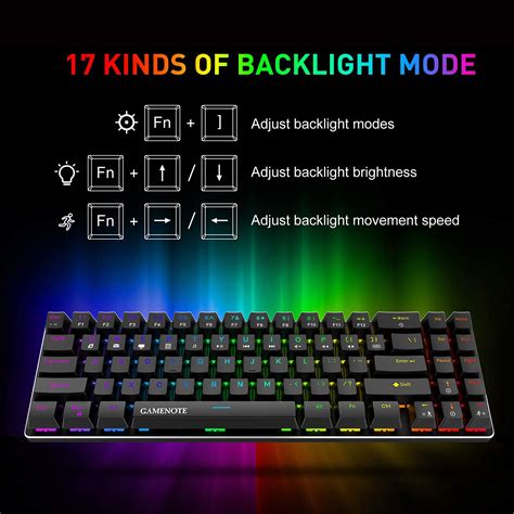 Mua Gamenote 60 Mechanical Keyboard Wired Gaming Keyboard Led Backlit