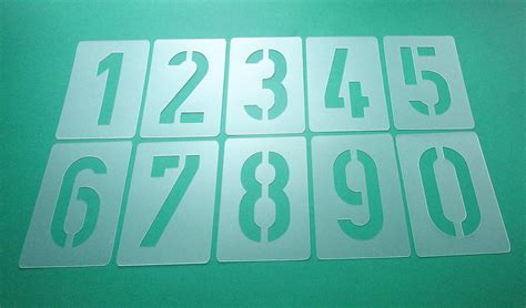 Number Stencil No 35 Number Height 30 Cm 1 Set Numbers 0 9 10
