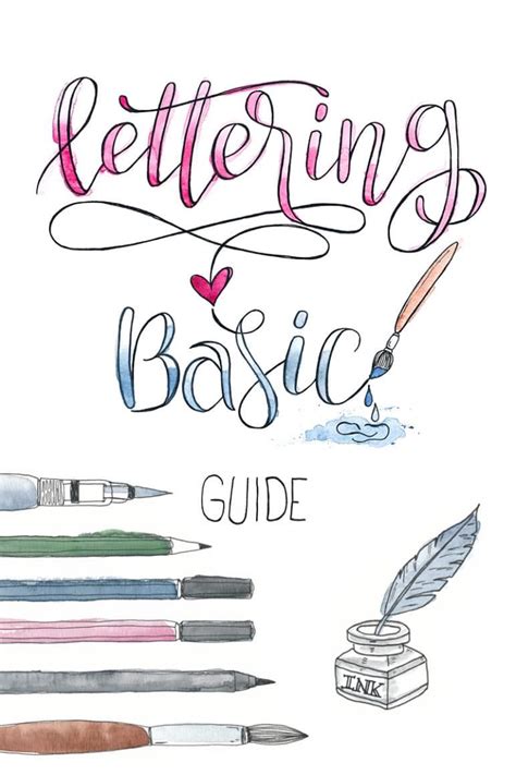 Lerne das handlettering schritt für schritt, effektiv und kostenlos. Lettering Basic Guide mit praktischen Tipps & Tricks | Lettering lernen, Lettering und ...