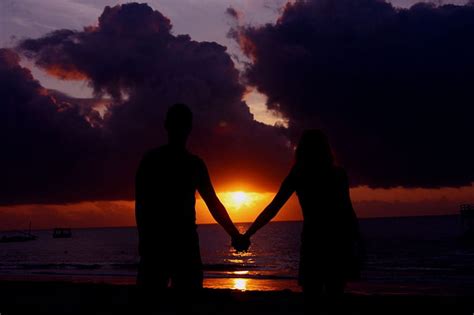 Couple Watching The Sunset Sunset Nature Sky Couple Hd Wallpaper Peakpx