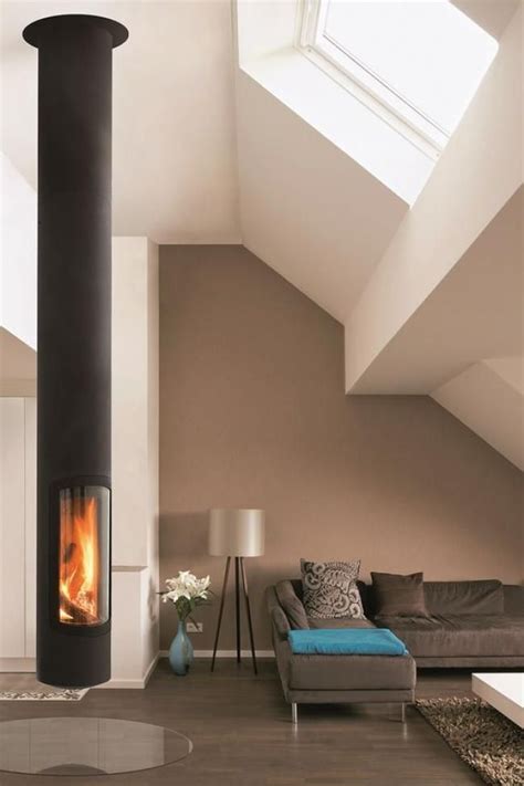 50 Cool Modern Firepalces And Types Hanging Fireplace Freestanding