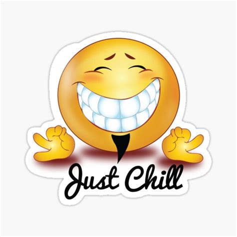 Just Chill Sticker For Sale By Mazalcrafts Redbubble