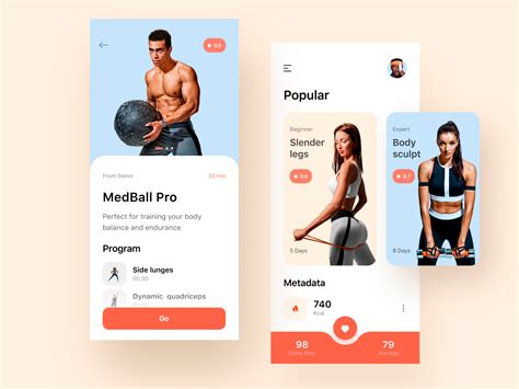Fitness App Ui Concept By Igor For Mind Studios On Dribbble