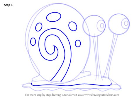 Learn How To Draw Gary The Snail From Spongebob Squarepants Spongebob Squarepants Step By Step
