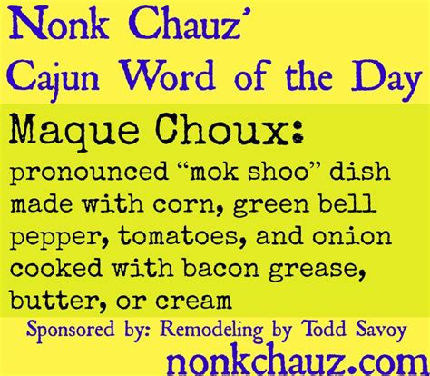 37 Cajun Word Of The Day Cajun French Words Word Of The Day