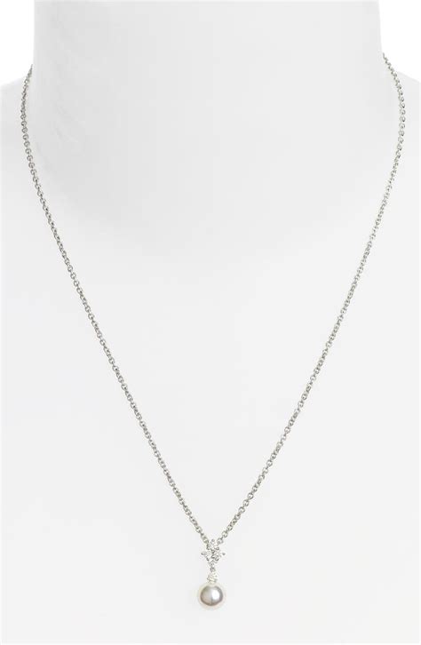 Mikimoto Classic Elegance Akoya Cultured Pearl And Diamond Necklace