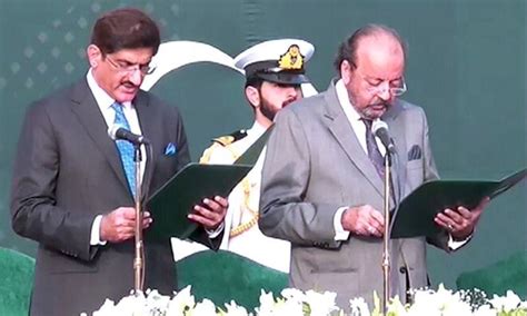 مراد علی شاہ نے وزیر اعلیٰ سندھ کا حلف اٹھا لیا Live Blog Dawn News