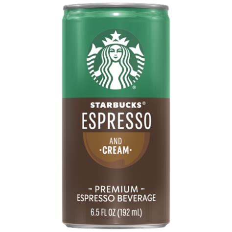 Starbucks Doubleshot Espresso And Cream Premium Espresso Beverage 65 Fl