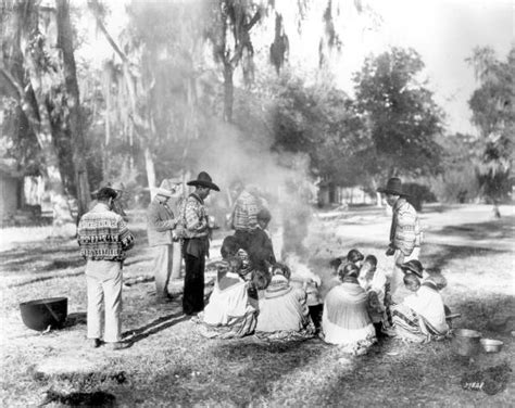 Florida Memory Seminole Indian Village Everglades Florida