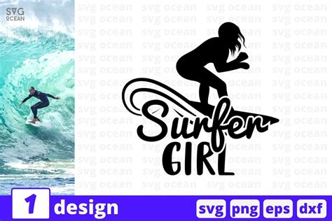 Surfer Girl Svg Cut File By Svgocean Thehungryjpeg
